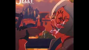 Gelatin Embraces Maidens Curves in Sensual Hentai Fantasy