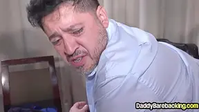 Stepson Rimming And Fucking Stepdad Asshole In Office