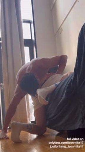 Eating ass WILDLY like a BEAST and then DESTROYING his ass ROUGHLY