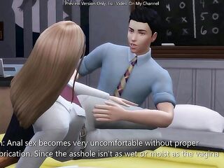 Lessons In Anal Sex 101 - sims 4 - CG Manga
