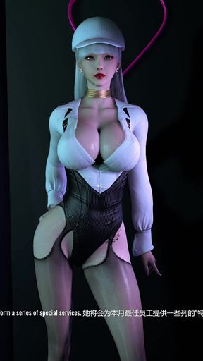 3D Big Boobs Stripper Naked Her Perfect Boobs Got Fucked so Hard