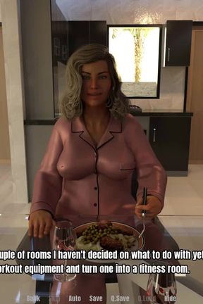 Grandmas house: dinner with sexy mature MILF  ep.4