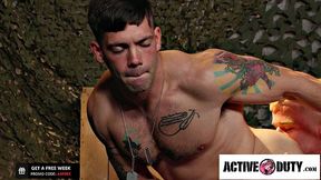 Slutty Soldier Spitroasted By HUGE Jocks - ActiveDuty