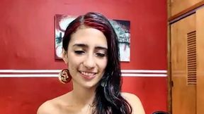 Sexy Girl Fucks Her Orange Dildo
