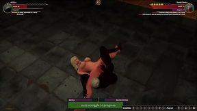 Attilius VS Bambi Bimbo (Naked Fighter 3D)