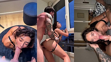 Sunset sex Argentinian girlfriend Madrid POV