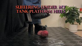 Suffering Under My High Platform Tank Heels (Slave POV Version) - TamyStarly - Cock Balls Crush Trample, Shoejob, CBT, Trampling, Bootjob, Stomping