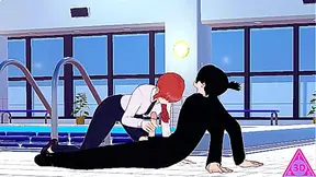 Makima Warms Up Aki with Hot Oral Hands-on Pleasure in Koikatsu Night – Raw Edition