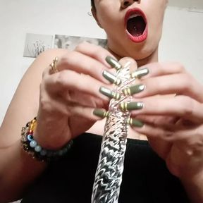 Long Nails Touch you, Long Nails Jerk You Harder !