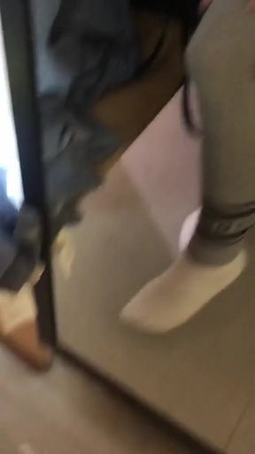 Sneaky Changing Room BJ - Amateur Girl Sucks Cock in Clothing Store RAW   Clip 1