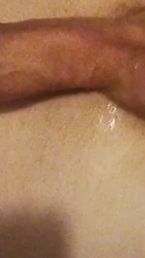 Fresh Cumshots Pooling and Still Full Hard Erect Clitty