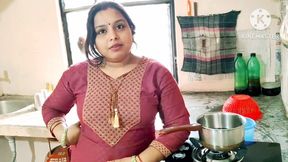 Indian Desi Mommy Neighbor Boy With Kitchen