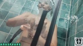 hot soapy shower glasschord fetish frottage