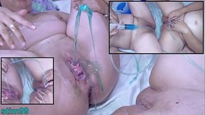 Lesbian Cervix Play and Pissing inside the Pee Hole of other One