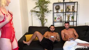 French MILF Stella Leroy gets fucked hard in a wild threesome