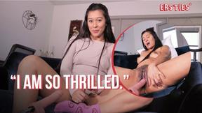 ”Ersties - Sexy Brunette Jin Uses Her Fuck Machine For the First Time”