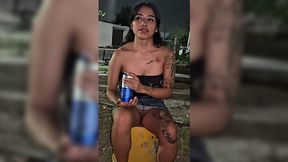 Curvy Busty Latina Babe Rides Her Neighbor's Dick With Both Her Holes & Gets Both Holes Creampied