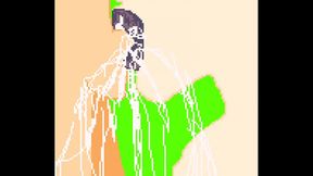 Pixel Art Hentai Babe Sucks Big Dick For Juicy Blowjob Feast