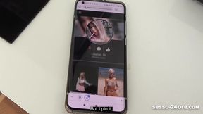 Italian MILF gives hot blowjob on first date