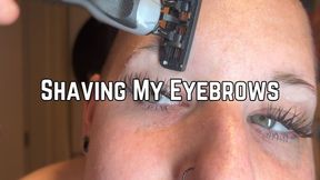 Phoenix Bates Shaving Off Eyebrows 4k HD - Hair Cut Fetish - Eyebrow Shave - Razor Shave - Extreme Close Ups