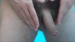 Big Bush Cumshot and Cum Eating