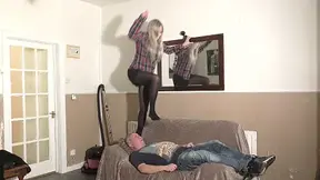 Sophie Jumping Up & Down On His Body