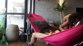 ebony milf fucking in a hammock for the first time make me cum to quickly