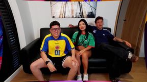 Puskas Award to My Best Friend After Being the Best Cuckold of the Year. I Fuck His Girlfriend While We Watch Football
