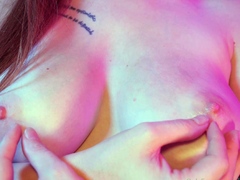 Great Big Boobs On Masturbating Redhead