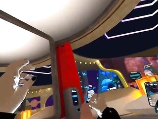 Homo femboy stroking in vrchat