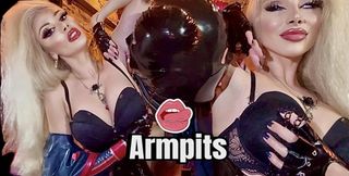 Lick my Stinky Sweaty Armpits in LATEX my puppy