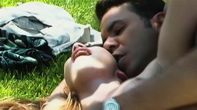 Aurora Snow Gets Throat-filled and Facialed Outdoors