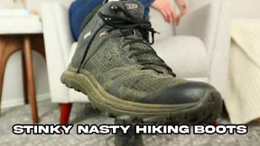 Stinky Nasty Hiking Boots - Smelly Shoes - Worship - Fetish - Verbal Humiliation