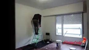 Argentine MILF seduces worker, lands bareback fuck with big ass