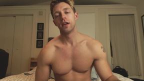 Smooth American Blake Plays with His Dick