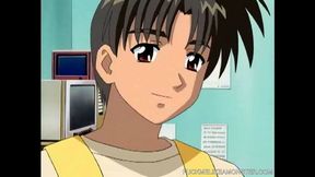 Gentle female at anime video