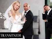 TRANSFIXED - Gorgeous Trans Bride Gracie Jane Cheats With Her Man Of Honor Just Before Her Wedding