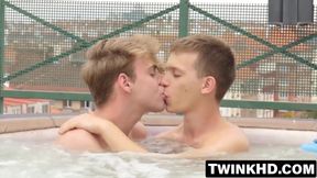 Two boys experience bareback bliss for the first time