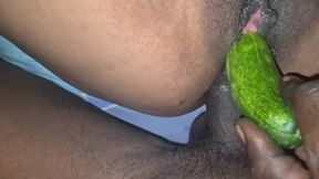 Bhabhi&#039;s Ass Fucking with Cucumber and Penis
