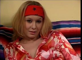 Sexy blonde pussy licking tattooed man big cock sucking