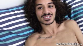 Skinny Yanis pulls out his favorite toys for a solo pleasure