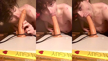 Cock-Hungry Niko Springs Devours Big Dildo