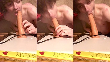 Cock-Hungry Niko Springs Devours Big Dildo