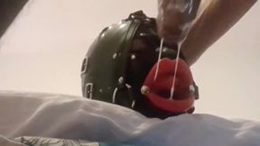 MILF with Ring Gag, Fake Lips, Mouth and Facial