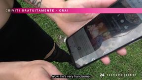 Lisa Gali, a gorgeous Italian YouTuber, hooks up with an older man on a