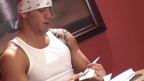 sophia gently gives derrick pierce deep throat tit fuck facial