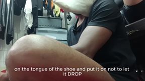 Submissive, Enchanted by the Smell of Empress Mbella's Dirty Feet and Socks