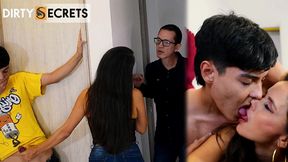 the stepson plays a prank on his stepmother and she ends up fucking him when her husband leaves for work.