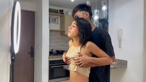 Ass&#x1F351; fucking my little stepsister on social media