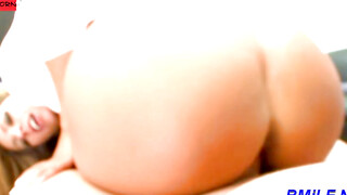 Hot MILF Mother Facesitting on Step-Son While He Jerks Off - POV